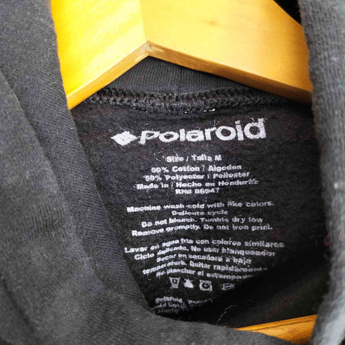 POLAROID ロゴプリント プルオーバースウェットパーカー メンズ